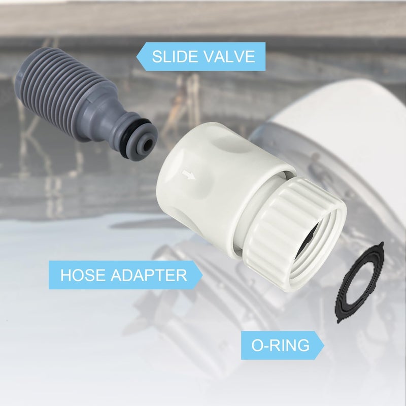 Brass hunter Outboard Motor Quick Connect Flush Kit，Compatible with Mercury, Mariner, Yamaha and Suzuki Outboard Engines White - Image 2